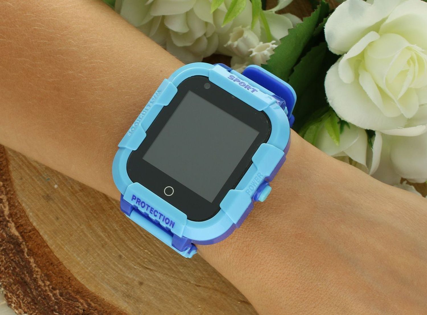 Zegarek smartwatch Rubicon RNCE75 niebieski ✓ Bluetooth ✓ licznik kroków ✓ pozycjonowanie zegarka ✓ przycisk SOS✓ Autoryzowany sklep ✓ zegarek sportowy🏃‍♀️.jpg